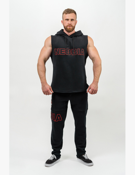 NEBBIA • Voľné tepláky s vreckami COMMITMENT čierna • Nebshop.sk