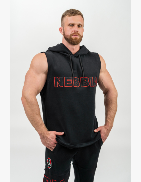 NEBBIA • Mikina bez rukávov IRON BEAST čierna • Nebshop.sk