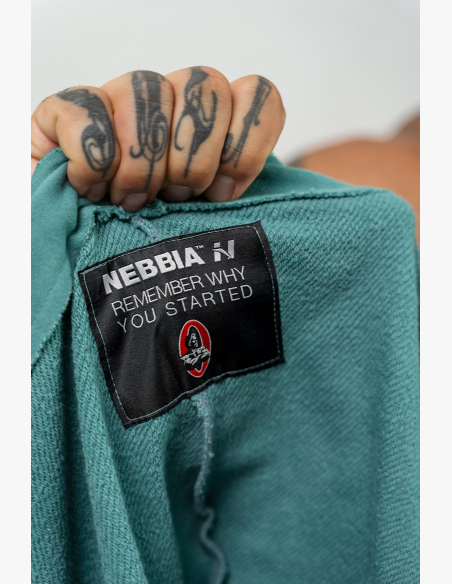 NEBBIA • Mikina bez rukávov IRON BEAST zelená • Nebshop.sk