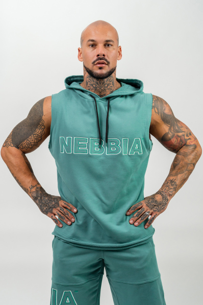 NEBBIA • Mikina bez rukávov IRON BEAST zelená • Nebshop.sk