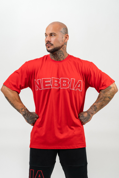 NEBBIA • Tričko s krátkym rukávom LEGACY červená • Nebshop.sk