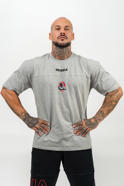 NEBBIA • Tričko s krátkym rukávom LEGENDARY šedá • Nebshop.sk
