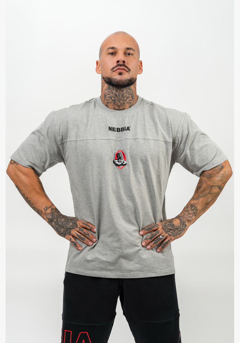 NEBBIA • Tričko s krátkym rukávom LEGENDARY šedá • Nebshop.sk NEBBIA • Tričko s krátkym rukávom LEGENDARY šedá • Nebshop.sk