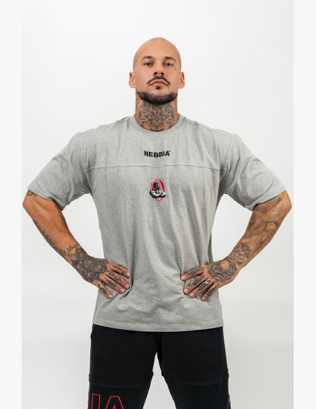 NEBBIA • Tričko s krátkym rukávom LEGENDARY šedá • Nebshop.sk