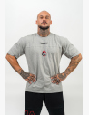 Elastic cotton t-shirt with embroidered NEBBIA and Mr. Olympia logos on the chest is more than just style.