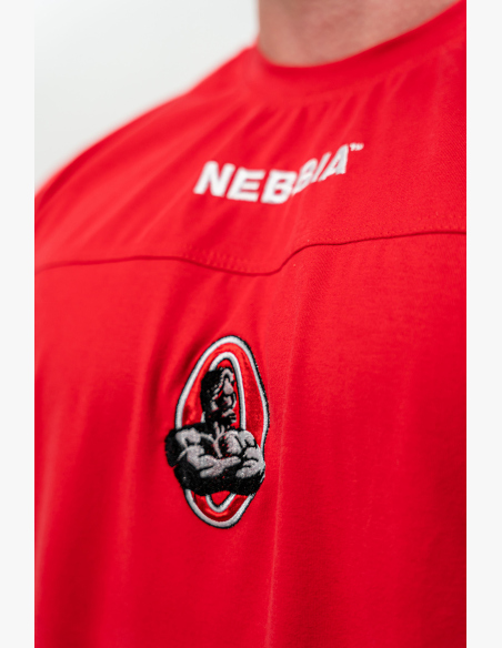 NEBBIA • Tričko s krátkym rukávom LEGENDARY červené • Nebshop.cz