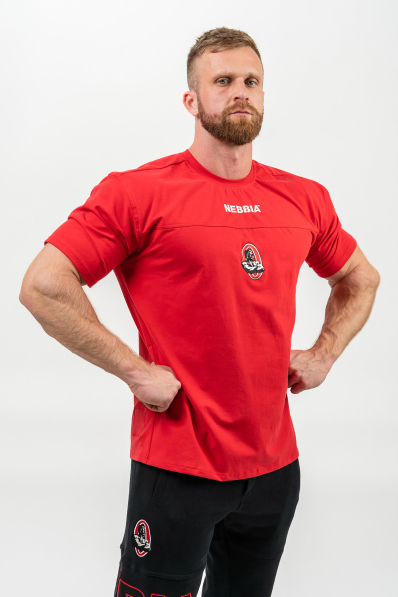NEBBIA • Tričko s krátkym rukávom LEGENDARY červené • Nebshop.cz