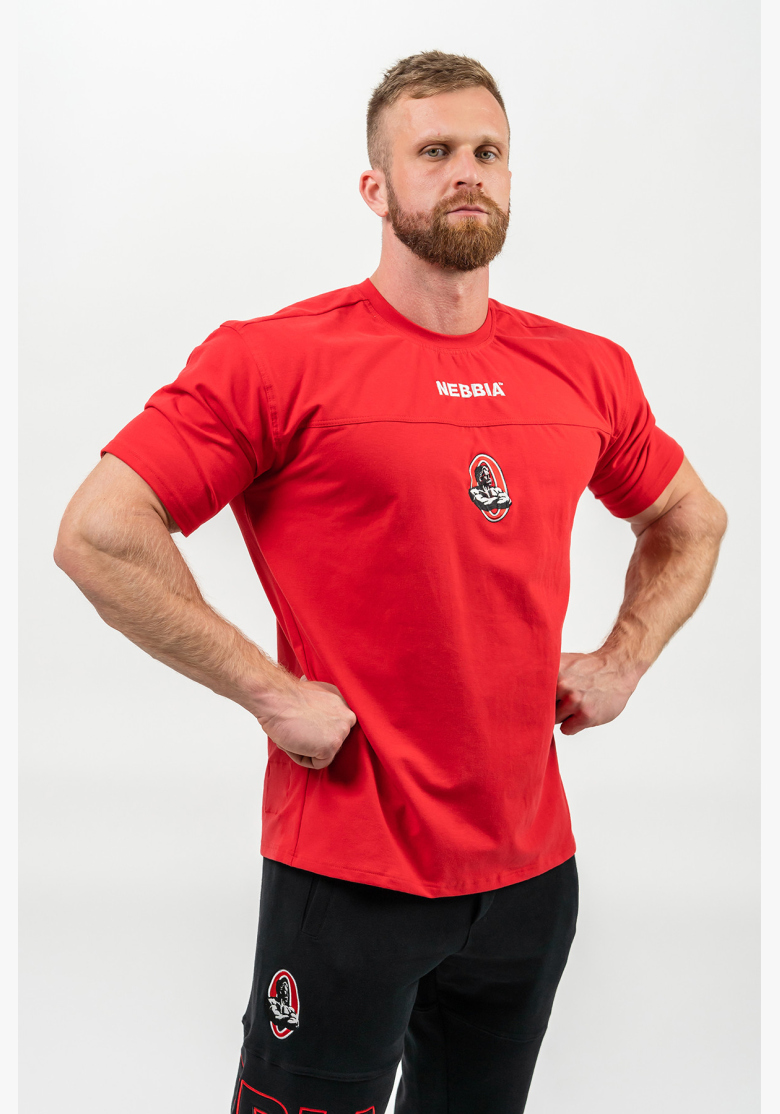 NEBBIA • Triko s krátkým rukávem LEGENDARY červená • Nebshop.cz NEBBIA • Triko s krátkým rukávem LEGENDARY červená • Nebshop.cz