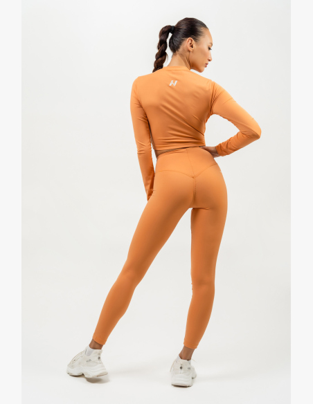 NEBBIA • Legíny s vysokým pásom ELEVATED oranžová • NebShop.sk