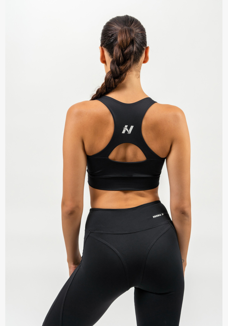 NEBBIA • Sports racer back bra AGILE black • NebShop.com NEBBIA • Sports racer back bra AGILE black • NebShop.com