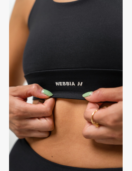 NEBBIA • Športový racer back podprsenka AGILE čierna • NebShop.sk