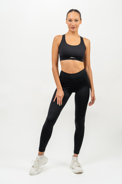NEBBIA • Sportovní racer back podprsenka AGILE černá • NebShop.cz