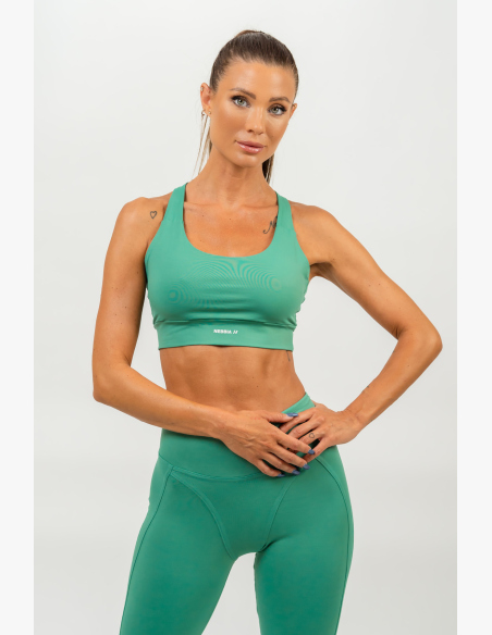 NEBBIA • Športová racer back podprsenka AGILE zelená • NebShop.sk