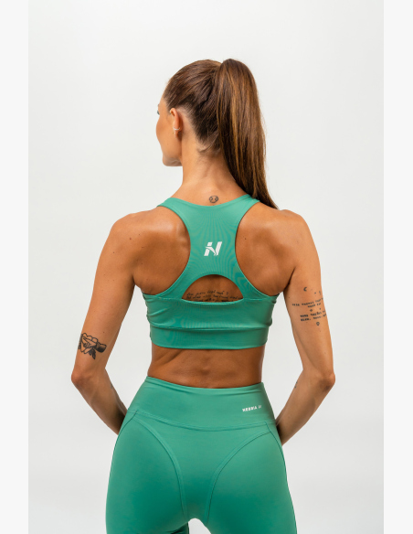 NEBBIA • Športová racer back podprsenka AGILE zelená • NebShop.sk