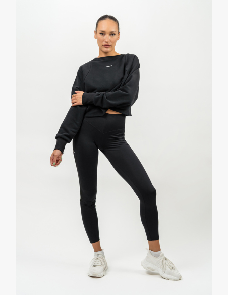 NEBBIA • Crop hoodie GYM SPIRIT black • NebShop.com