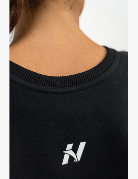 NEBBIA • Crop hoodie GYM SPIRIT black • NebShop.com