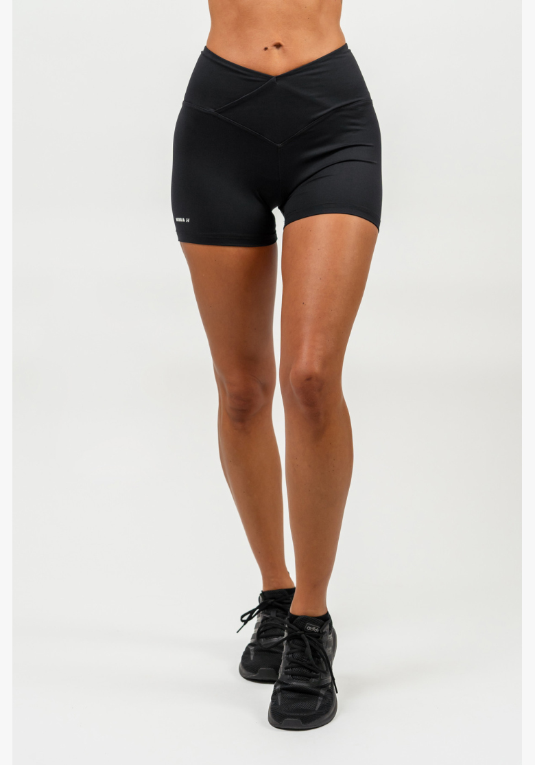 NEBBIA • Shorts leggeri a vita alta AGILE neri • NebShop.it NEBBIA • Shorts leggeri a vita alta AGILE neri • NebShop.it