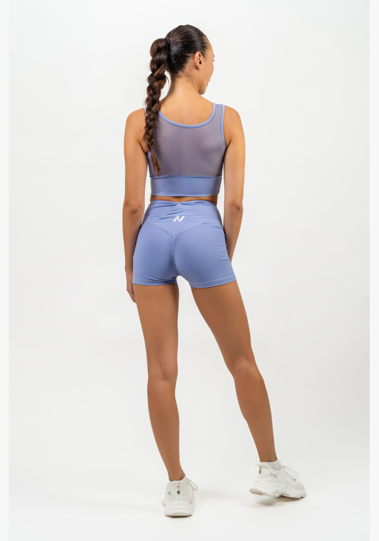 NEBBIA • High-waisted AGILE shorts purple • NebShop.cz NEBBIA • High-waisted AGILE shorts purple • NebShop.cz