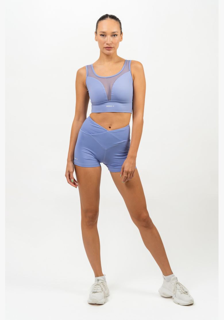 NEBBIA • High-waisted AGILE shorts purple • NebShop.cz NEBBIA • High-waisted AGILE shorts purple • NebShop.cz