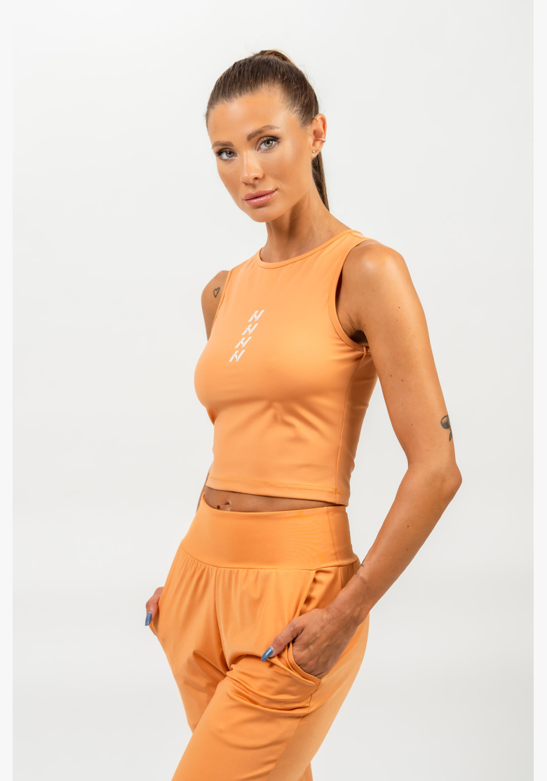 NEBBIA • Crop top canotta CONFIDENCE arancione • NebShop.cz NEBBIA • Crop top canotta CONFIDENCE arancione • NebShop.cz
