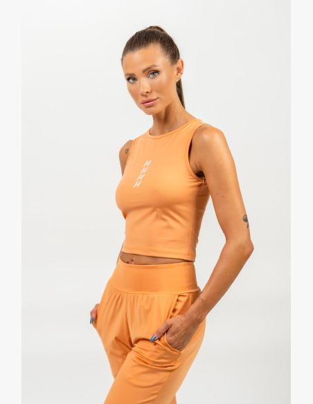 NEBBIA • Crop top canotta CONFIDENCE arancione • NebShop.cz