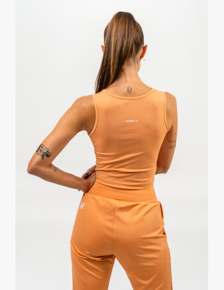 NEBBIA • Crop top canotta CONFIDENCE arancione • NebShop.cz