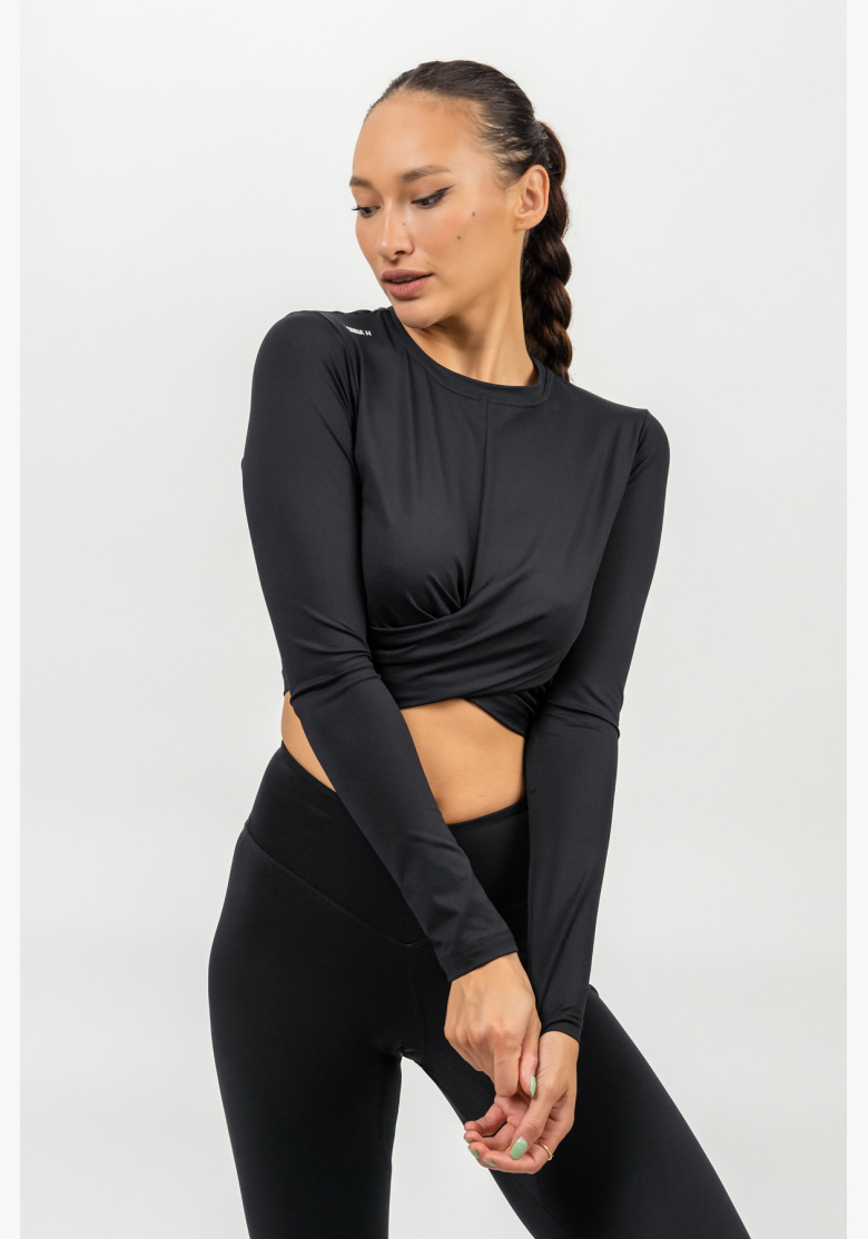 NEBBIA • Crop top s dlhým rukávom ELEVATED čierna • NebShop.sk NEBBIA • Crop top s dlhým rukávom ELEVATED čierna • NebShop.sk