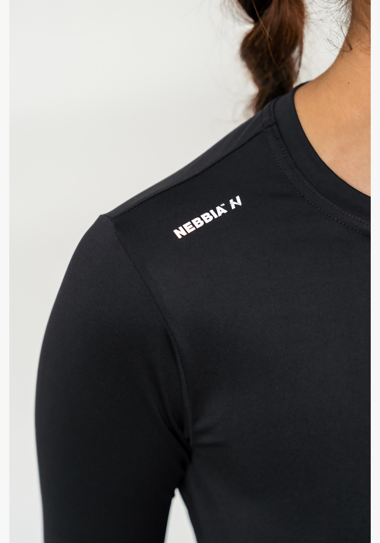 NEBBIA • Crop top s dlhým rukávom ELEVATED čierna • NebShop.sk NEBBIA • Crop top s dlhým rukávom ELEVATED čierna • NebShop.sk