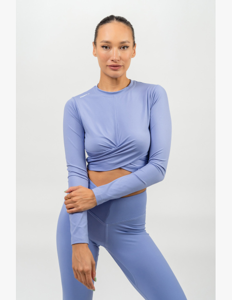 NEBBIA • Crop top s dlhým rukávom ELEVATED fialová • NebShop.sk