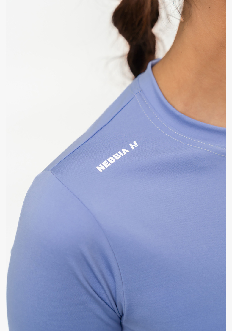 NEBBIA • Crop top con maniche lunghe ELEVATED viola • NebShop.it NEBBIA • Crop top con maniche lunghe ELEVATED viola • NebShop.it