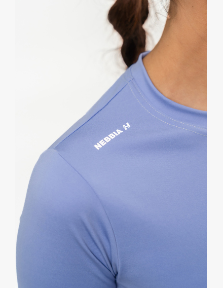 NEBBIA • Crop top s dlhým rukávom ELEVATED fialová • NebShop.sk