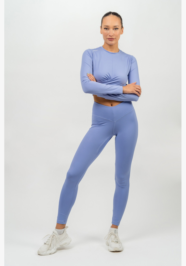 NEBBIA • Crop top con maniche lunghe ELEVATED viola • NebShop.it NEBBIA • Crop top con maniche lunghe ELEVATED viola • NebShop.it