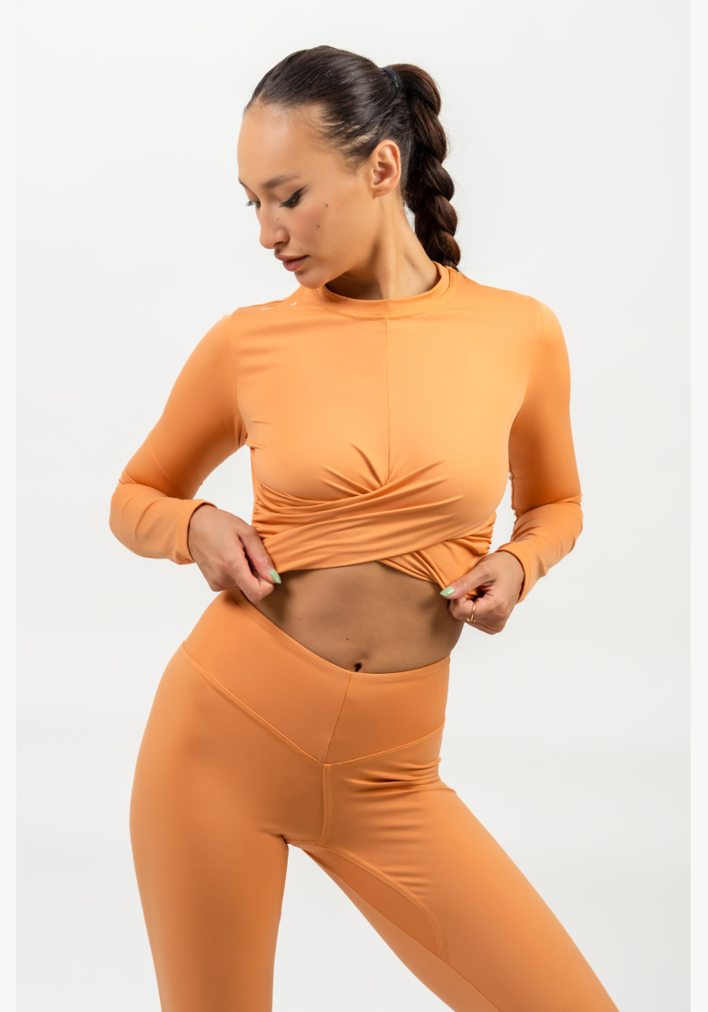 NEBBIA • Crop top s dlhým rukávom ELEVATED oranžová • NebShop.sk NEBBIA • Crop top s dlhým rukávom ELEVATED oranžová • NebShop.sk