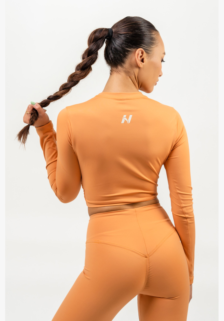 NEBBIA • Crop top s dlhým rukávom ELEVATED oranžová • NebShop.sk NEBBIA • Crop top s dlhým rukávom ELEVATED oranžová • NebShop.sk