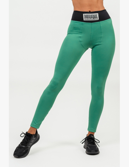 NEBBIA • Legíny s vysokým pásom SIGNATURE zelená • Nebshop.sk