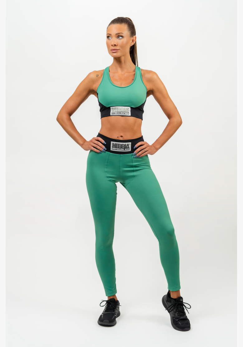 NEBBIA • High Waist SIGNATURE Leggings Green • Nebshop.cz NEBBIA • High Waist SIGNATURE Leggings Green • Nebshop.cz