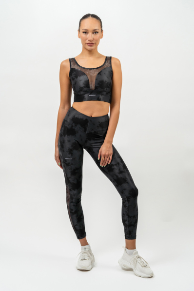 NEBBIA • Leggings con rete a vita alta IMPACT nera • Nebshop.it 2