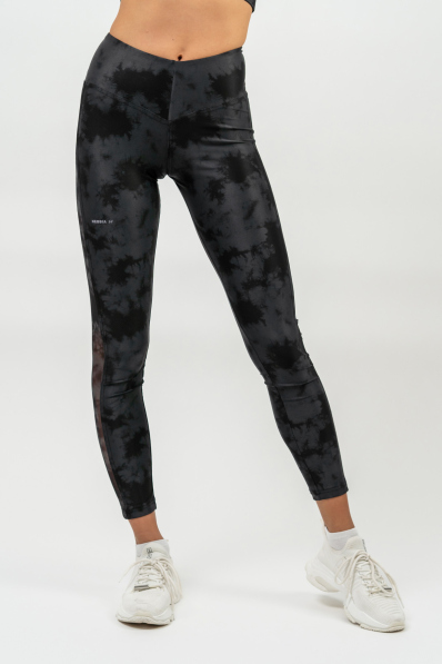 NEBBIA • Leggings con rete a vita alta IMPACT nera • Nebshop.it
