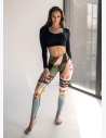 Spring Thermal Leggings by Boďa are designed for women who love playful colors of the spring season and also running outdoors in cool weather.