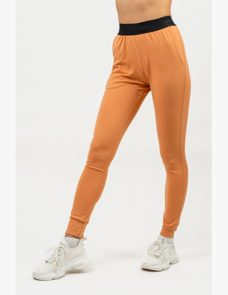 NEBBIA • Slim fit legíny s kapsami GYM SPIRIT oranžová • Nebshop.sk