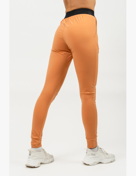 NEBBIA • Slim fit legíny s kapsami GYM SPIRIT oranžová • Nebshop.sk