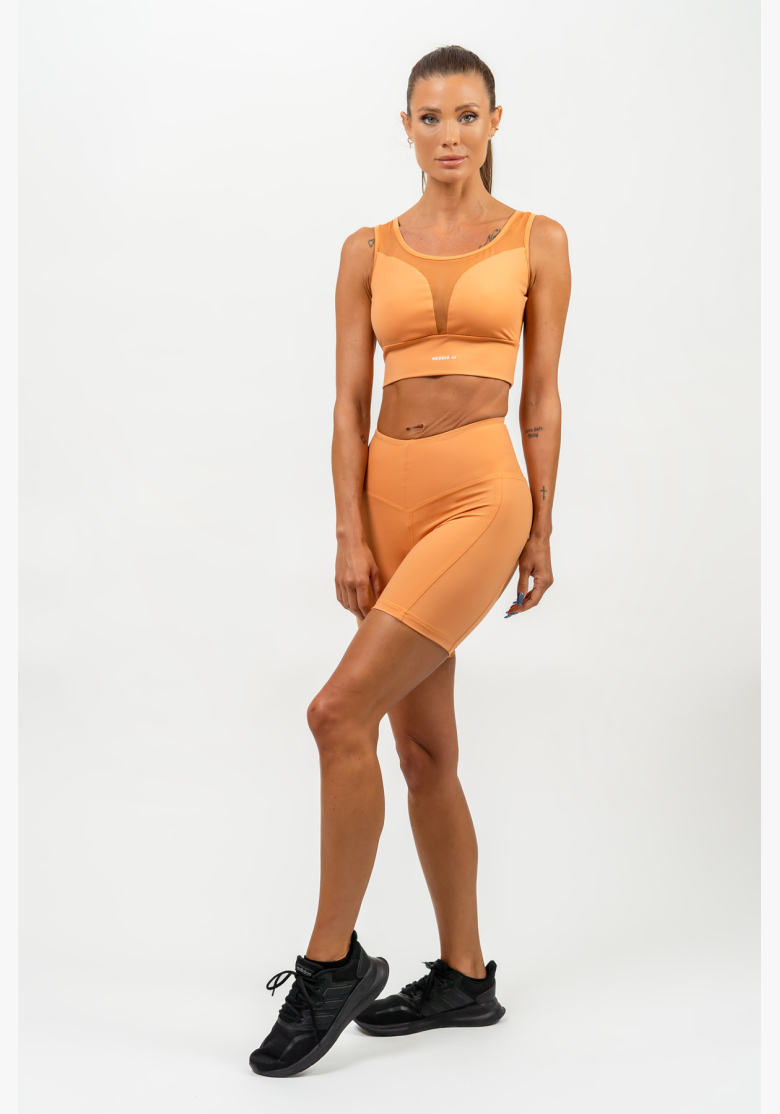 NEBBIA • Šortky na bicykel s vysokým pásom ELITE oranžová • Nebshop.sk NEBBIA • Šortky na bicykel s vysokým pásom ELITE oranžová • Nebshop.sk