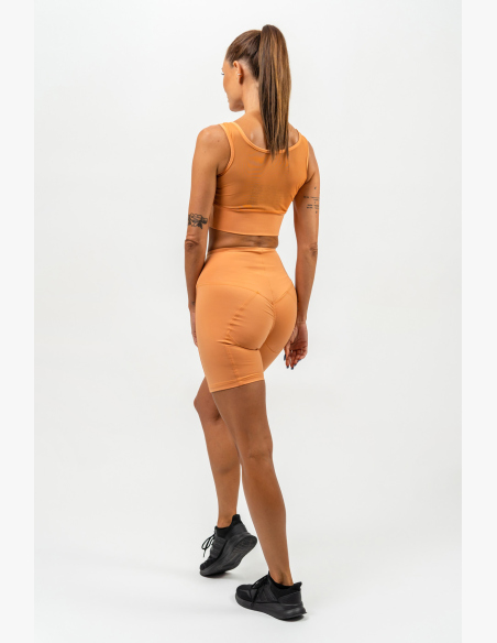 NEBBIA • Šortky na bicykel s vysokým pásom ELITE oranžová • Nebshop.sk