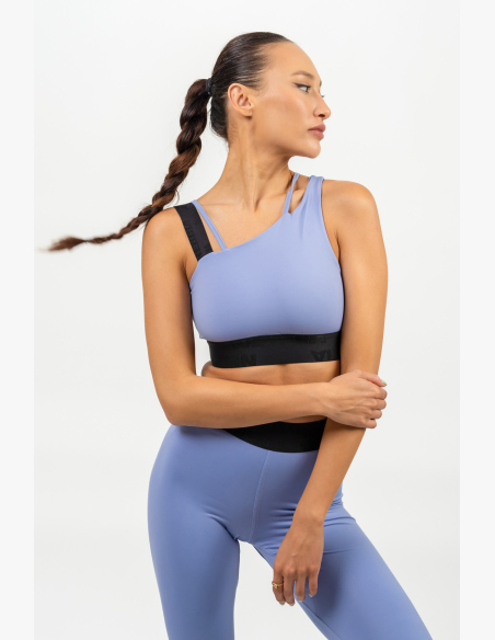 NEBBIA • Asymetrická športová podprsenka ELITE fialová • Nebshop.sk