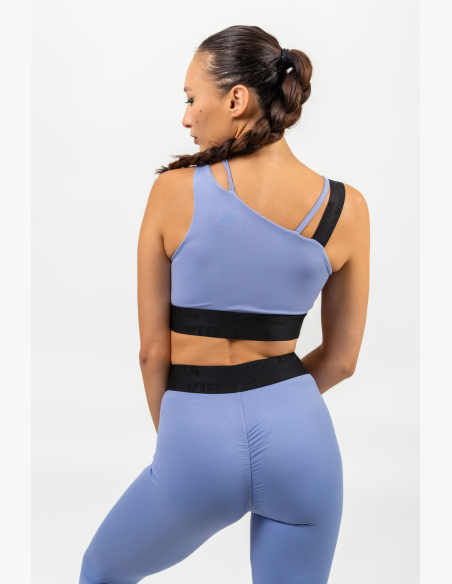 NEBBIA • Asymetrická športová podprsenka ELITE fialová • Nebshop.sk