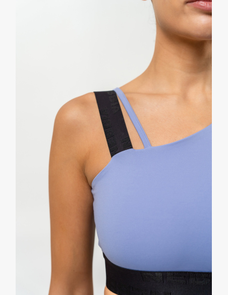 NEBBIA • Asymetrická športová podprsenka ELITE fialová • Nebshop.sk