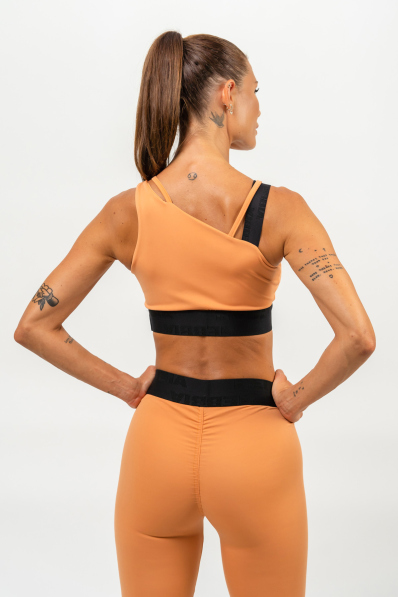 NEBBIA • Reggiseno sportivo asimmetrico ELITE arancione • Nebshop.cz 2