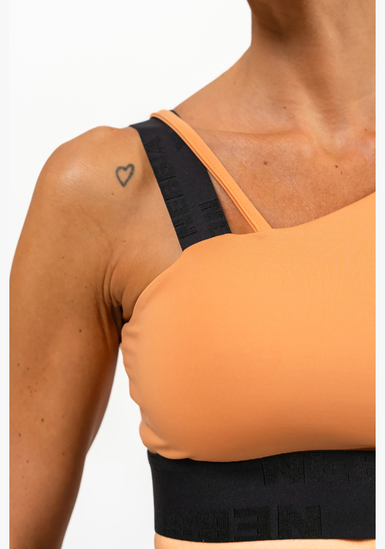 NEBBIA • Asymetrická športová podprsenka ELITE oranžová • Nebshop.sk NEBBIA • Asymetrická športová podprsenka ELITE oranžová • Nebshop.sk
