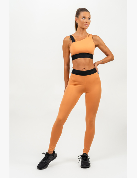 NEBBIA • Asymetrická športová podprsenka ELITE oranžová • Nebshop.sk