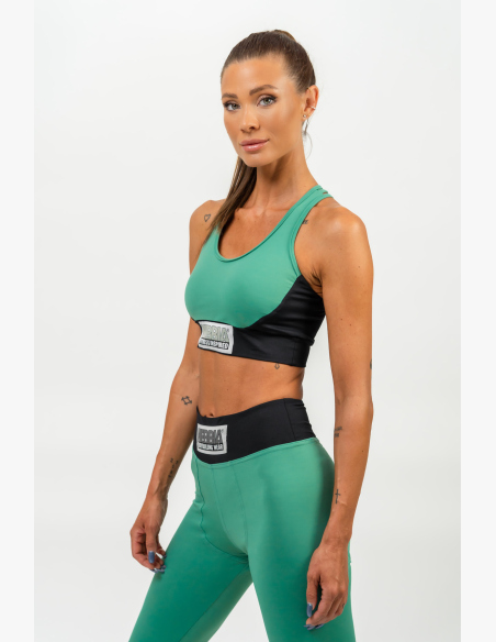 NEBBIA • Vyztužená sportovní podprsenka SIGNATURE zelená • Nebshop.cz